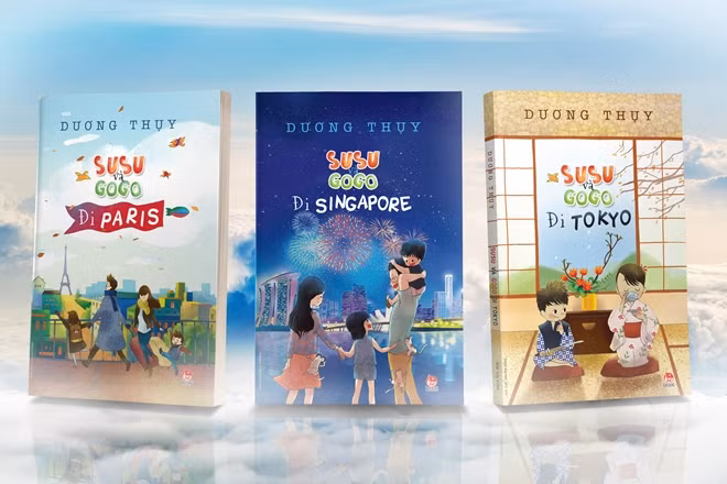 Bìa bộ 3 tác phẩm viết về đề tài thiếu nhi của nhà văn Dương Thụy.