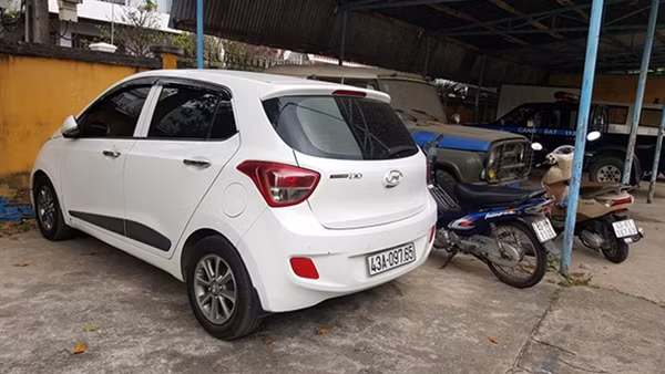 Xe ôtô Huy sử dụng để gây án.