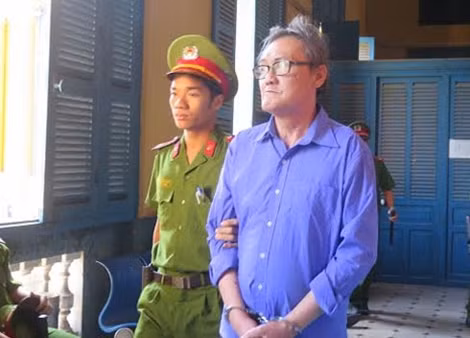 Bị cáo Tăng sau phiên xử.