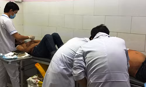 Các nạn nhân cấp cứu trong bệnh viện