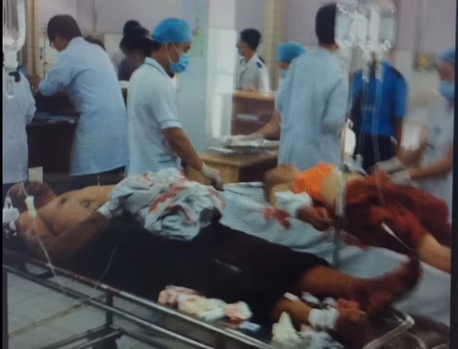 Những người bị thương đang được điều trị tại bệnh viện