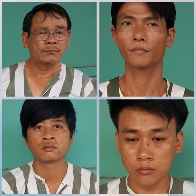 4 đối tượng tại cơ quan điều tra.