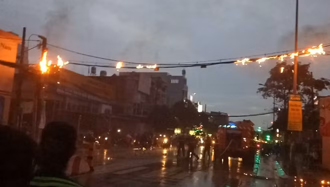 Hình ảnh hiện trường vụ cháy