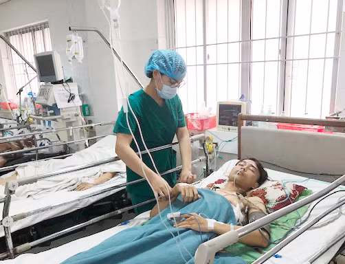 Bệnh nhân Dũng đang được điều trị tại BVĐKTƯ Cần Thơ.