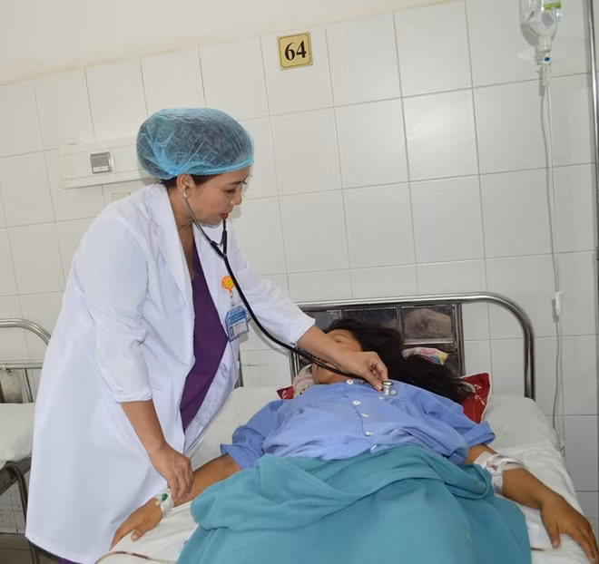 Bệnh nhân L. đang được điều trị tại BVĐKTƯ Cần Thơ.