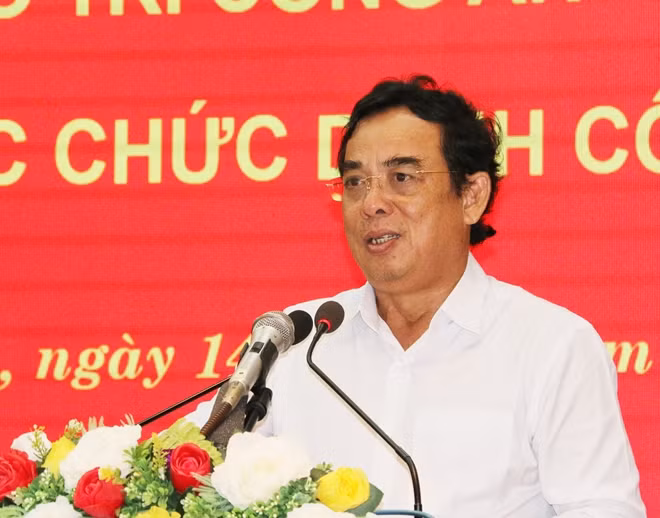 Ông Dương Thành Trung, Chủ tịch UBND tỉnh Bạc Liêu phát biểu tại buổi lễ.
