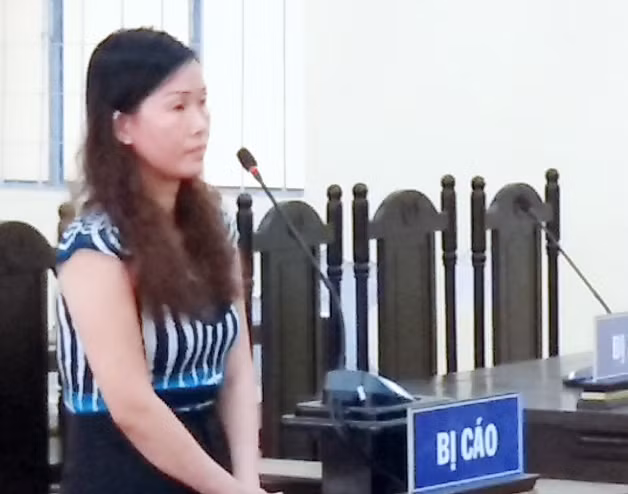 Bị cáo Mai tại tòa.