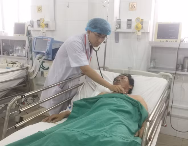 Bệnh nhân Trung đang được điều trị tại BVĐKTƯ Cần Thơ.