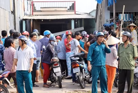 Hiện trường vụ án mạng.