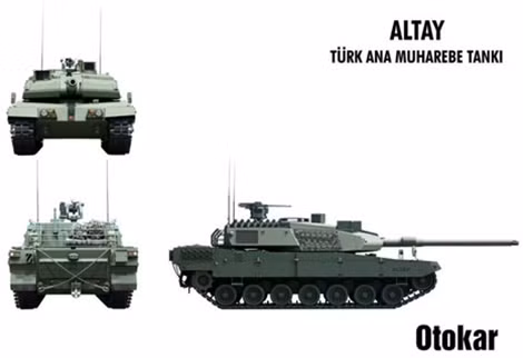 Xe tăng Altay của quân đội Thổ Nhĩ Kỳ.