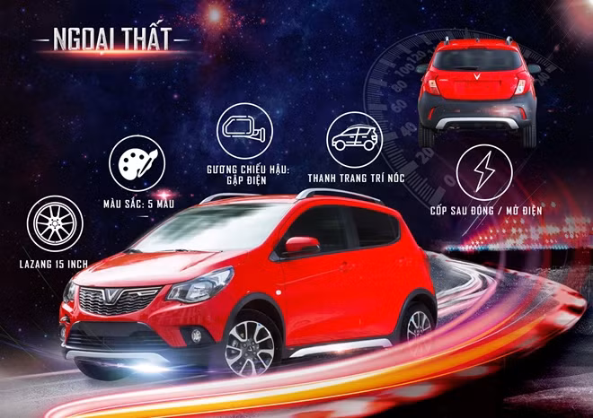 Nội thất của VinFast Fadil hiện đại với vô-lăng tích hợp các chức năng điều khiển, kết nối USB/Bluetooth với tuỳ chọn nâng cấp: điều hoà tự động, màn hình giải trí cảm ứng.