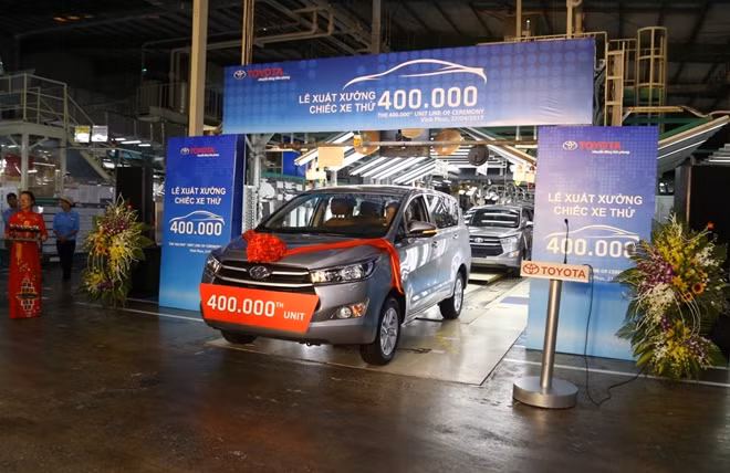 Không chỉ gia tăng doanh số bán kể từ đầu năm 2017, TMV cũng đã ghi dấu mốc chiếc xe thứ 400.000 sản xuất tại Việt Nam