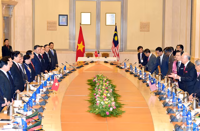 Hội đàm Việt Nam-Malaysia. Ảnh: VGP/Nhật Bắc.