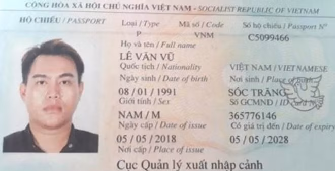 Hộ chiếu của Vũ