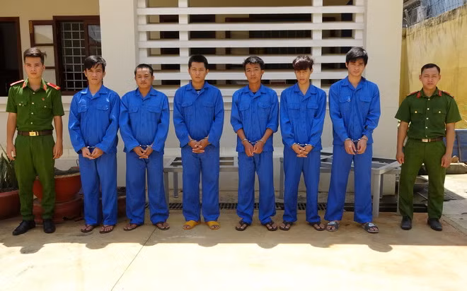 Các đối tượng tại cơ quan Công an