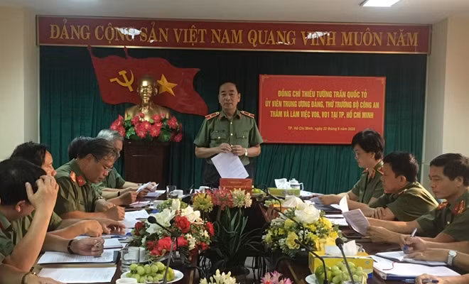 Thứ trưởng Trần Quốc Tỏ phát biểu chỉ đạo tại buổi làm việc