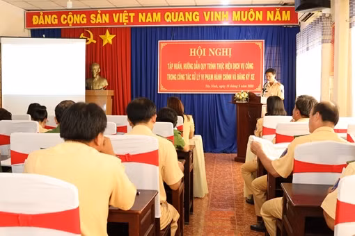 Cục CSGT tập huấn quy trình thực hiện dịch vụ công