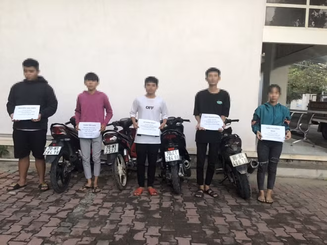 Các đối tượng tại cơ quan Công an