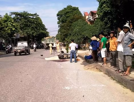 - Hiện trường vụ tai nạn.