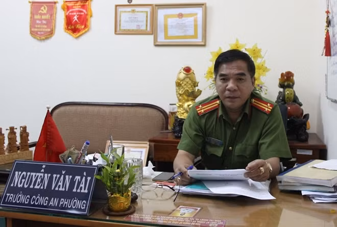 Trung tá Nguyễn Văn Tài, Trưởng Công an phường Tam Phú, kể lại câu chuyện.