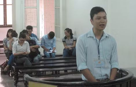 Bị cáo Chung tại phiên xử.