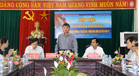 Họp báo triển lãm bản đồ và trưng bày tư liệu “Hoàng Sa, Trường Sa của Việt Nam - Những bằng chứng lịch sử và pháp lý”.