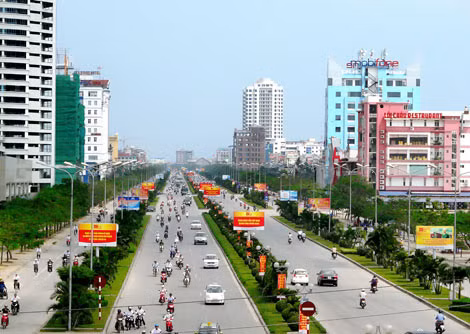 Đường phố nội đô Hải Phòng.