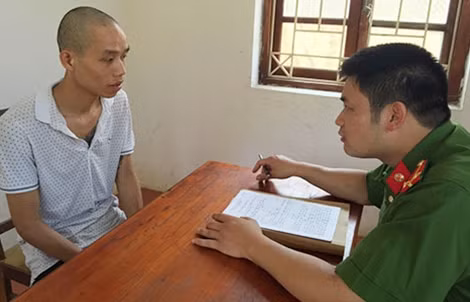 Đối tượng Thư tại Cơ quan Công an.