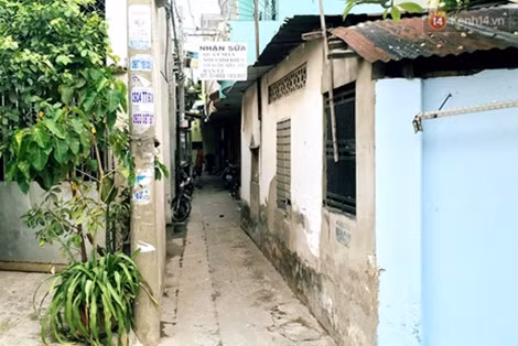 Con hẻm - nơi xảy ra án mạng rúng động.