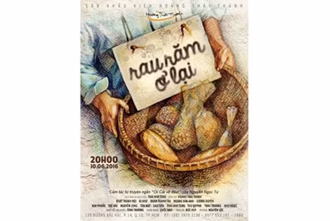 Poster vở diễn “Rau răm ở lại”