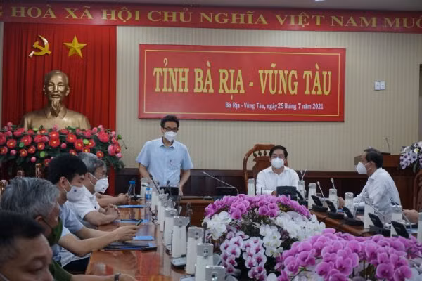 Phó Thủ tướng Chính phủ Vũ Đức Đam làm việc với lãnh đạo tỉnh Bà Rịa - Vũng Tàu.