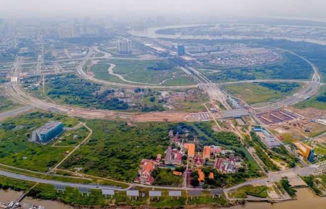 Một góc khu đô thị mới Thủ Thiêm.