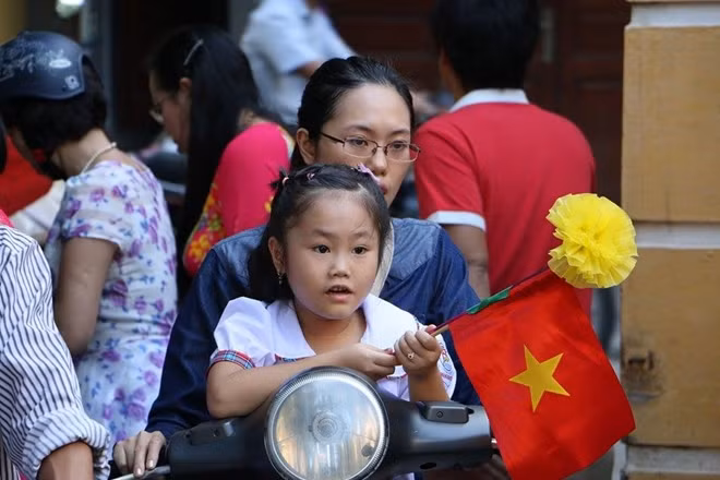 Trước giờ khai giảng.