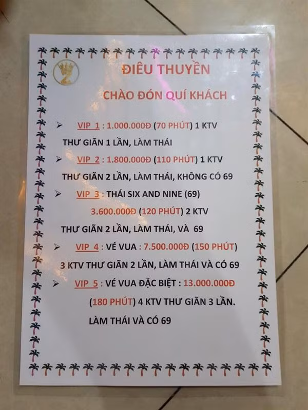 Bảng giá dịch vụ