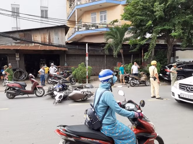 Hiện trường sự cố giao thông
