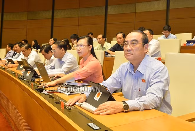 ĐBQH biểu quyết tại hội trường