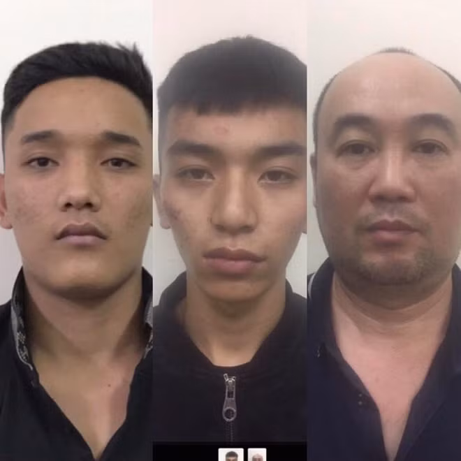 Các đối tượng bị bắt giữ