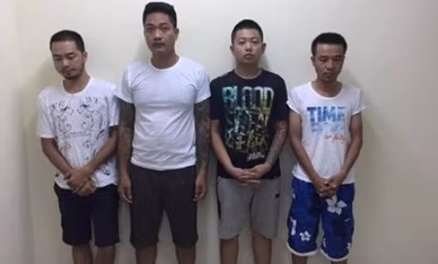 Nhóm đối tượng bị bắt giữ