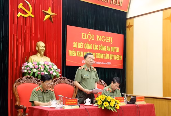 Bộ trưởng Tô Lâm phát biểu quán triệt nội dung thảo luận tại hội nghị