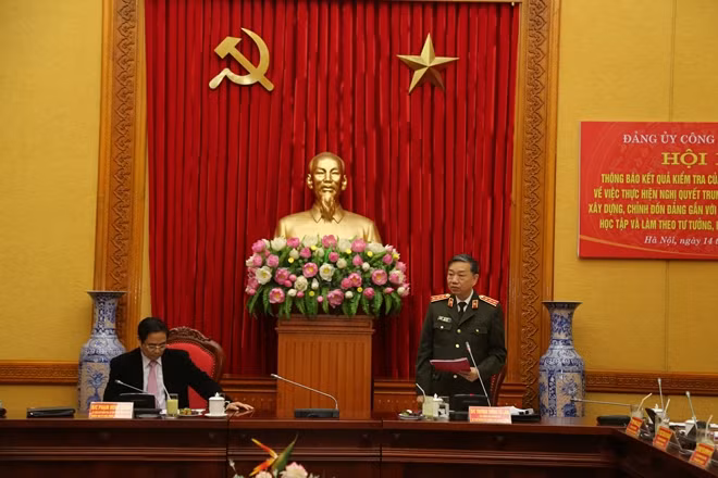 Bộ trưởng Tô Lâm phát biểu tại hội nghị