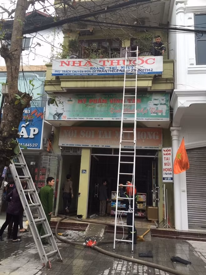 Hiện trường nơi xảy ra vụ cháy