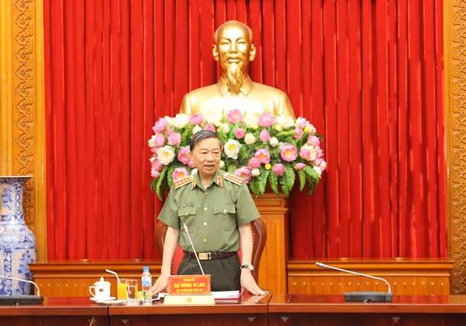 Bộ trưởng Tô Lâm phát biểu tại cuộc họp
