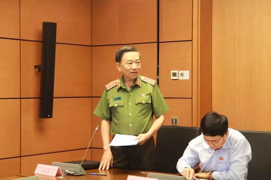 Bộ trưởng Tô Lâm: Dự thảo luật không làm tăng số lượng cấp tướng
