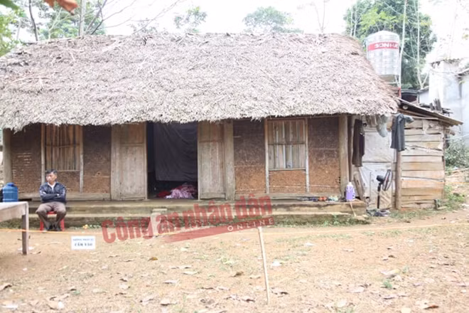 Ngô nhà tranh của anh Hoàng Văn Nam.