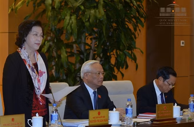 Chủ tịch Quốc hội phát biểu tại phiên họp