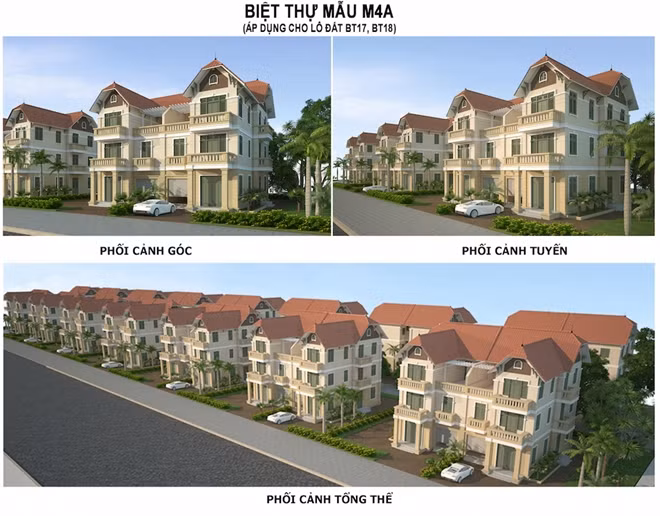Phối cảnh tổng thể khu biệt thự