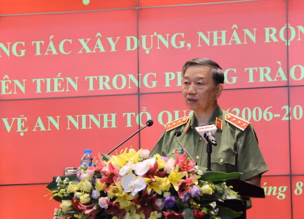Bộ trưởng Tô Lâm phát biểu kết luận hội nghị