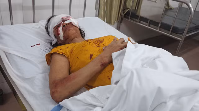 Nạn nhân được điều trị tại bệnh viện