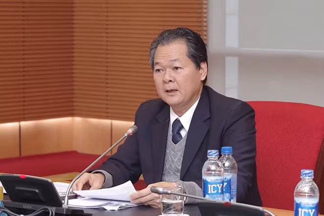 Phó Chủ nhiệm Uỷ ban Pháp luật của Quốc hội Trương Minh Hoàng phát biểu tại buổi toạ đàm