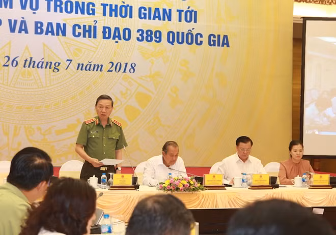 Bộ trưởng Tô Lâm phát biểu tại hội nghị